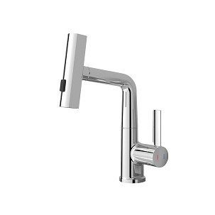 Mara sink faucet with multifunction head, chrome