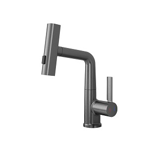 Mara sink faucet with multifunction head, gray
