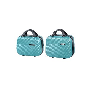 TraveLux Pro II bőrönd szett lagúnakék