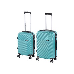 TraveLux Pro IX gurulós bőrönd szett lagúnakék