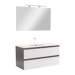 Vario Forte 100 complete bathroom furniture anthracite-white