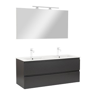Vario Forte 120 complete bathroom furniture anthracite-anthracite