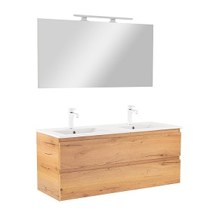Vario Forte 120 complete bathroom furniture oak-oak