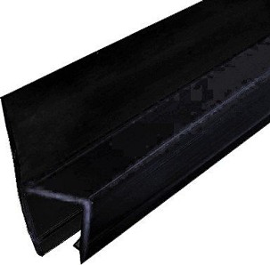 UP H 4/6 H-shaped black shower head for Kerra shower doors