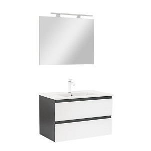 Vario Forte 80 complete bathroom furniture anthracite-white