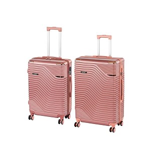 TraveLux Urban XI gurulós bőrönd szett lazacrózsaszín
