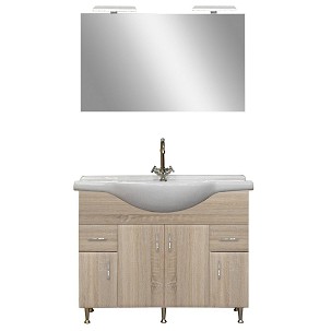 Bianca Prime 105 complete bathroom furniture, sonoma oak color