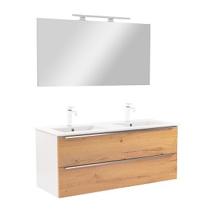 Vario Trim 120 complete bathroom furniture white-oak