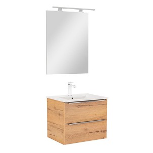 Vario Trim 60 complete bathroom furniture oak-oak
