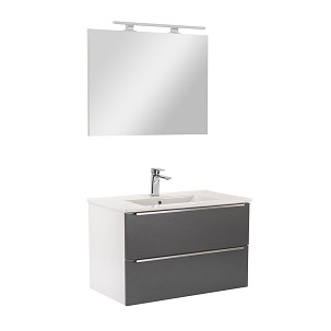 Vario Trim 80 complete bathroom furniture white-anthracite