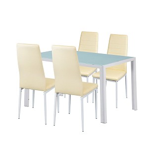 Liana 4+1 dining set beige