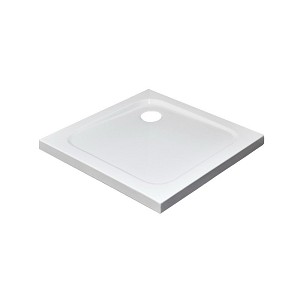 Modena Slim szögletes alacsony akril zuhanytálca, 80x80x5,5 cm-es méretben