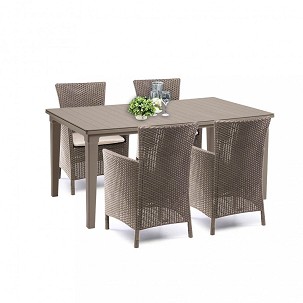 Futurowa 4+1 garden furniture set cappuccino