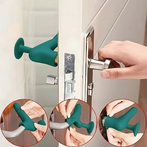 Door stop for handle blue