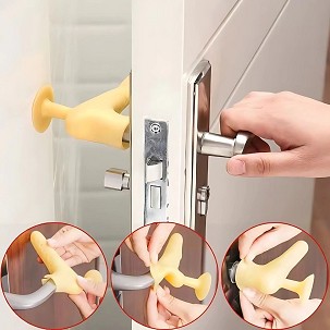 Door stop for handle yellow