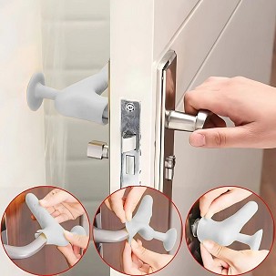 Door stop for handle, gray