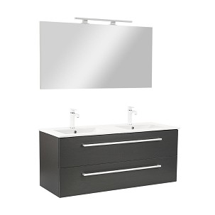 Vario Clam 120 complete bathroom furniture anthracite-anthracite