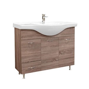 Vanessa 105 base cabinet Grey Sonoma oak