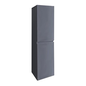 Cube wall-mounted side cabinet anthracite grey