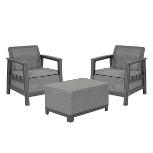 Scandi Balcony linea set kerti bútor garnitúra grafit-hűvösszürke