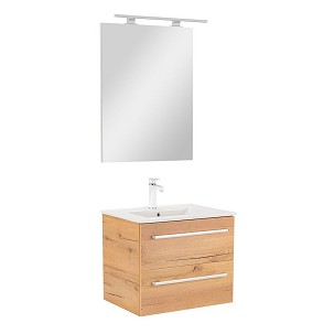Vario Clam 60 complete bathroom furniture oak-oak