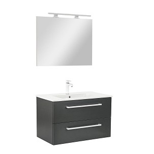 Vario Clam 80 complete bathroom furniture anthracite-anthracite