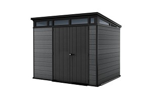 Cortina 9x7 plastic garden house brownish gray