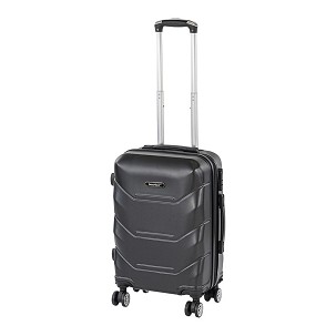 TraveLux Max cabin suitcase with hard top and removable wheels 50x40x20 cm black