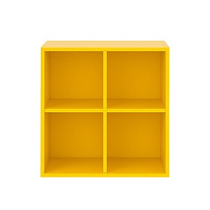 Boxie nyitott fali szekrény 80x80x37 cm sárga