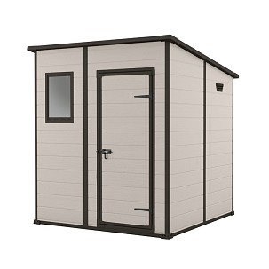 Manor 6x6 plastic garden house beige