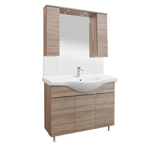 Vanessa 105 complete bathroom furniture Rauna elm