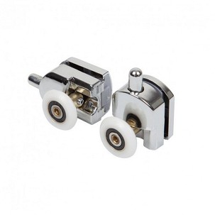 CHZ2 shower cabin bottom large single roller, 2 pcs, chrome