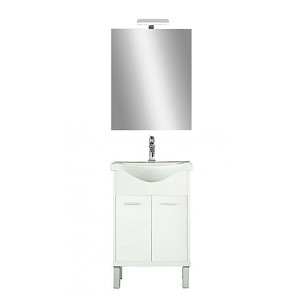 Nerva Prime 55 complete bathroom furniture white