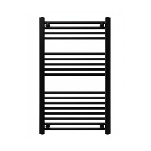 Egyenes törölközőszárító radiátor 1000x600 mm fekete