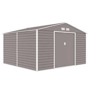 Utah garden tool storage house 341x322 cm gray-white