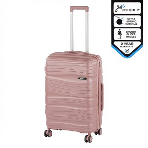 TraveLux Voyager medium suitcase hardtop 68x45x25 cm mauve pink