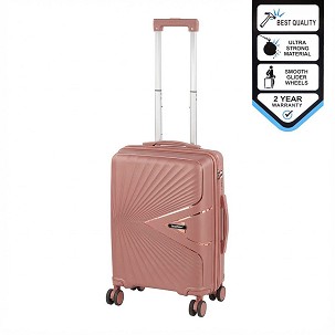 TraveLux Endure cabin suitcase hardtop 55x40x20 cm peach pink