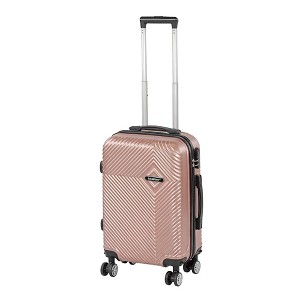 TraveLux Pro kabinbőrönd keményfedeles levehető kerékkel 50x40x20 cm rosegold
