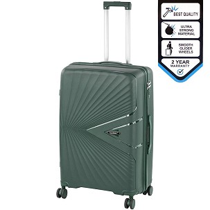 TraveLux Endure large suitcase hardtop 76x50x29 cm dark green