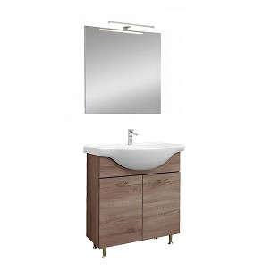 Ruben Prime 75 complete bathroom furniture Rauna elm