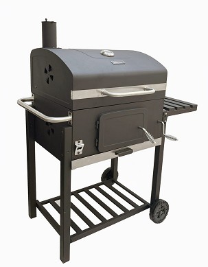 MIR4525K charcoal grill with chimney lid