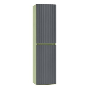 Trent wall-mounted side cabinet pistachio green-anthracite gray
