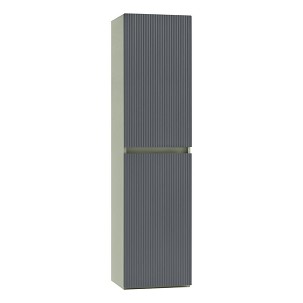 Trent wall-mounted side cabinet olive green-anthracite gray