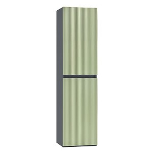 Trent wall-mounted side cabinet anthracite gray-pistachio green