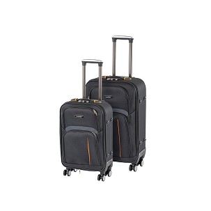 TraveLux Light II rolling suitcase set black