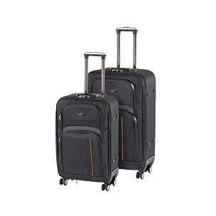 TraveLux Light IV gurulós bőrönd szett fekete