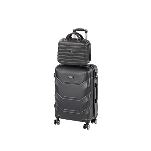 TraveLux Max III gurulós bőrönd szett fekete