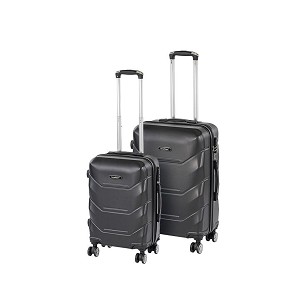 TraveLux Max V gurulós bőrönd szett fekete