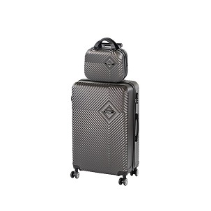 TraveLux Pro V rolling suitcase set gray
