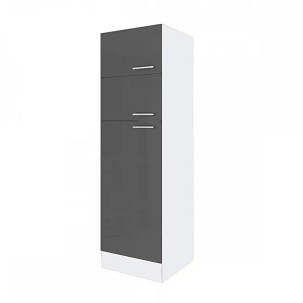 Yorki 60-inch top-freezer refrigerator with white body and satin anthracite front